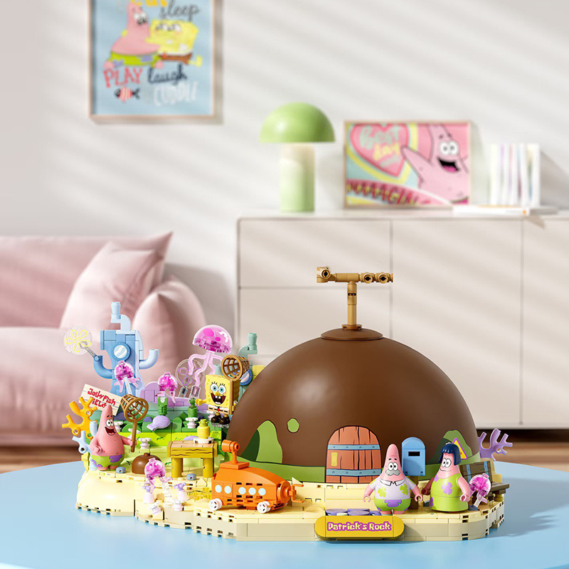 Kids No Education - Spongebob Patrick Star Rock House Building