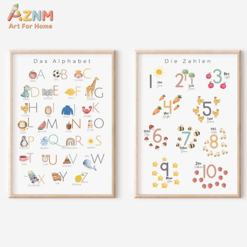 AZNM German Alphabet Numbers C - Kids No Education recension och pris