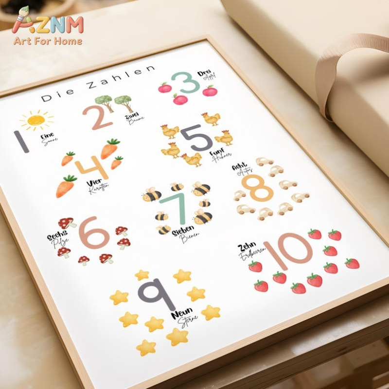 AZNM German Alphabet Numbers C - Kids No Education recension och pris