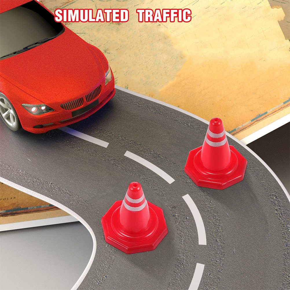 24Pcs Mini Traffic Cones Red P - Kids Education And You recension och pris