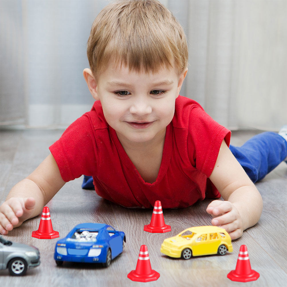 24Pcs Mini Traffic Cones Red P - Kids Education And You recension och pris