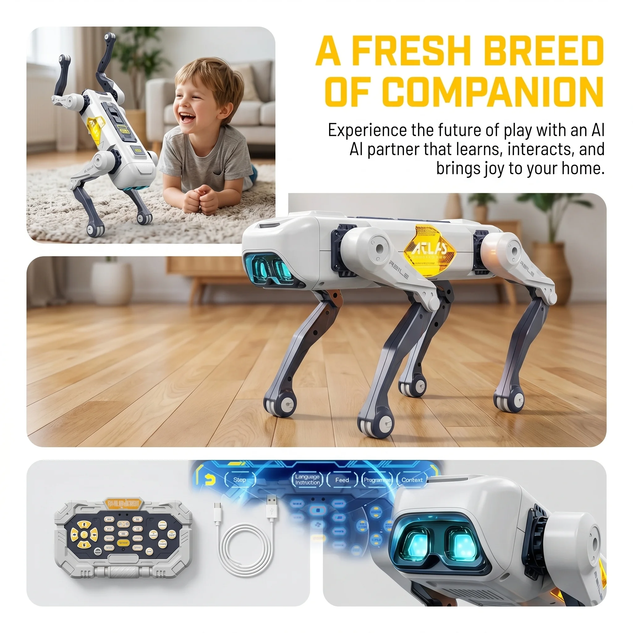 AI Smart Robot Dog, Voice & AP - Kids Education And You recension och pris